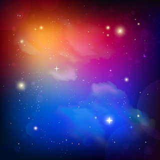 银河梦幻太空科技星空中国航天日宇宙矢量图